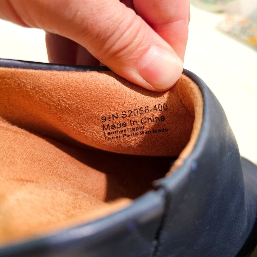 Softwalk Womens Sz 9.5N Navy Madison Leather Platform Clog Padded Comfort Shoes - Picture 9 of 12